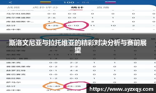 斯洛文尼亚与拉托维亚的精彩对决分析与赛前展望